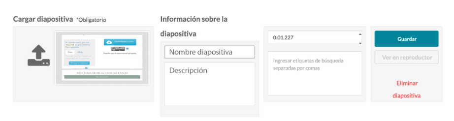 Informacion diapositiva Kaltura