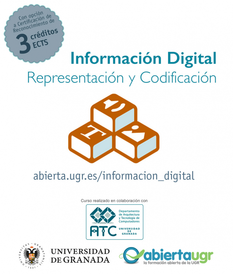 Cartel del MOOC UGR Información digital